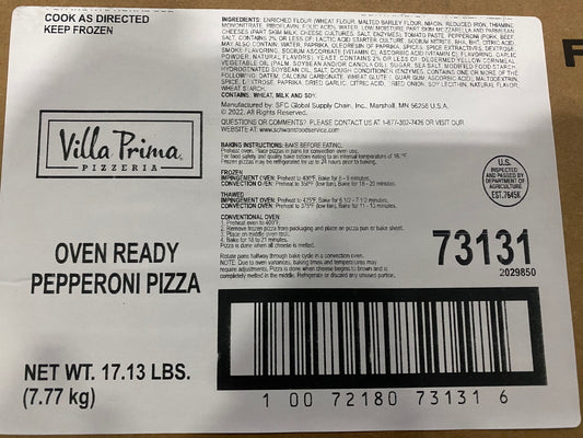 Villa Prima   8"" Pork Pepperoni Pizza