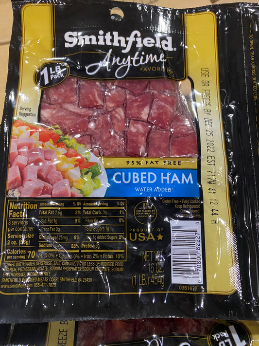 Smithfield Fully Cooked Cubed Ham