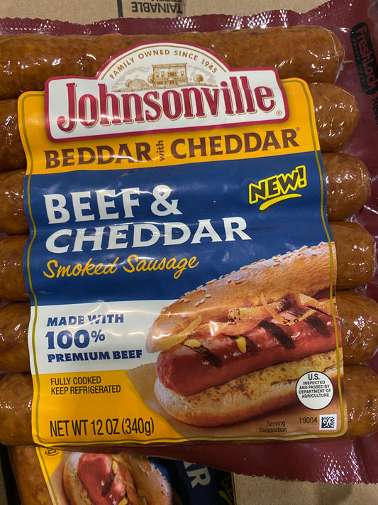 Johnsonville Beef & Cheddar Sausage Links