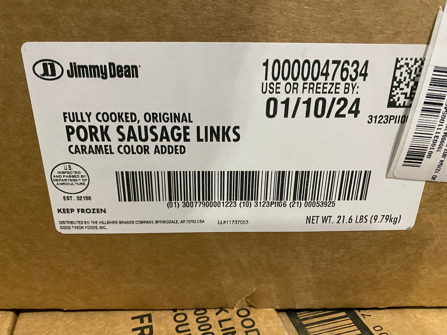 Jimmy Dean Fully Cooked Pork Sausage Links 36 ct