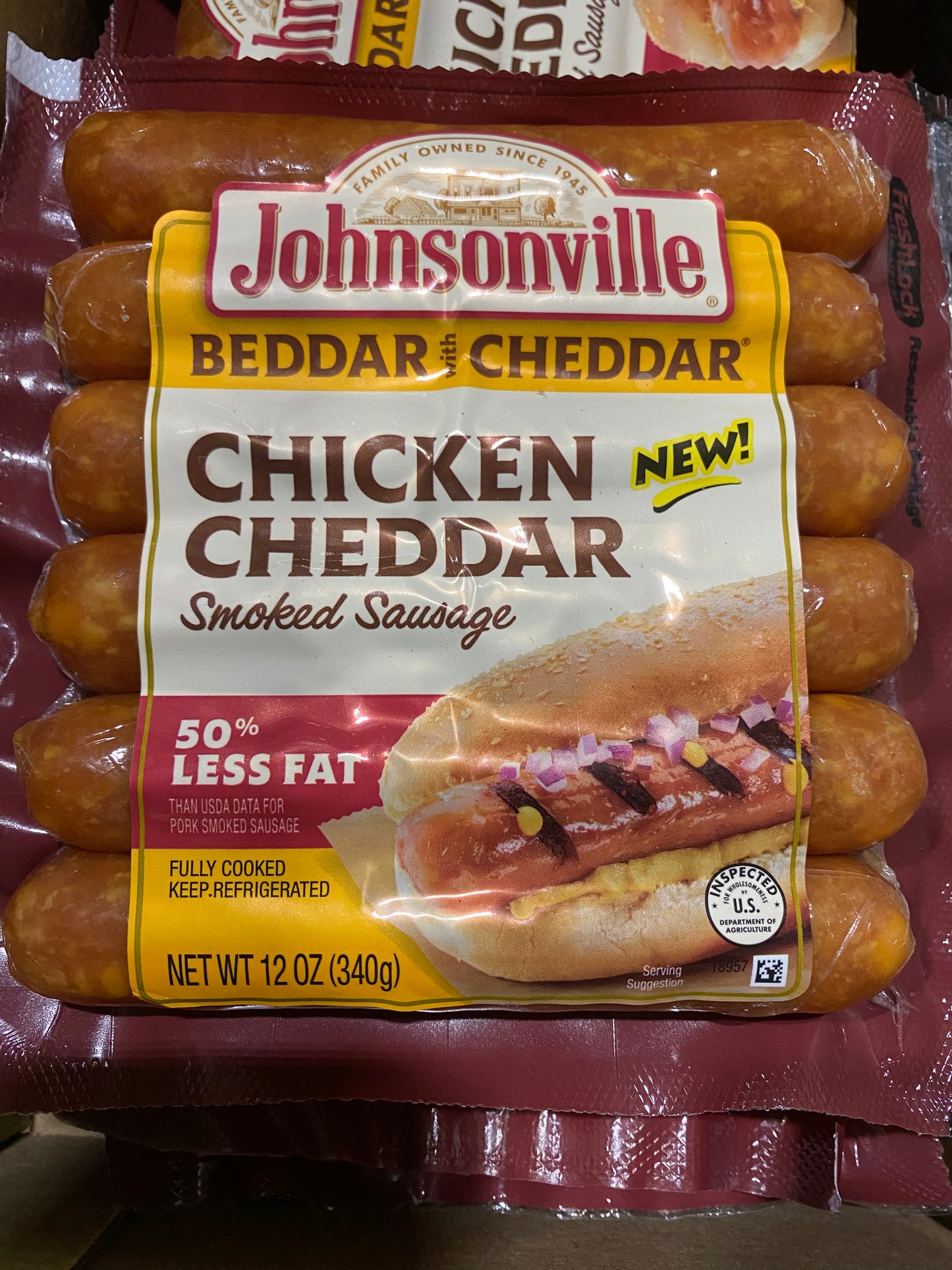 Johnsonville Chicken Cheddar Sausage Links