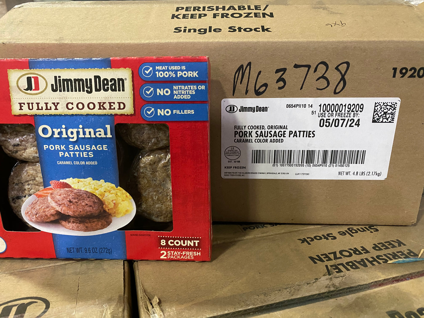 Jimmy Dean Fully Cooked Pork Sausage Patties 8 ct