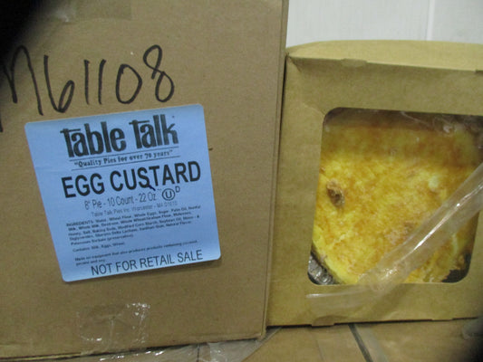 Table Talk Egg Custard Pies 8"